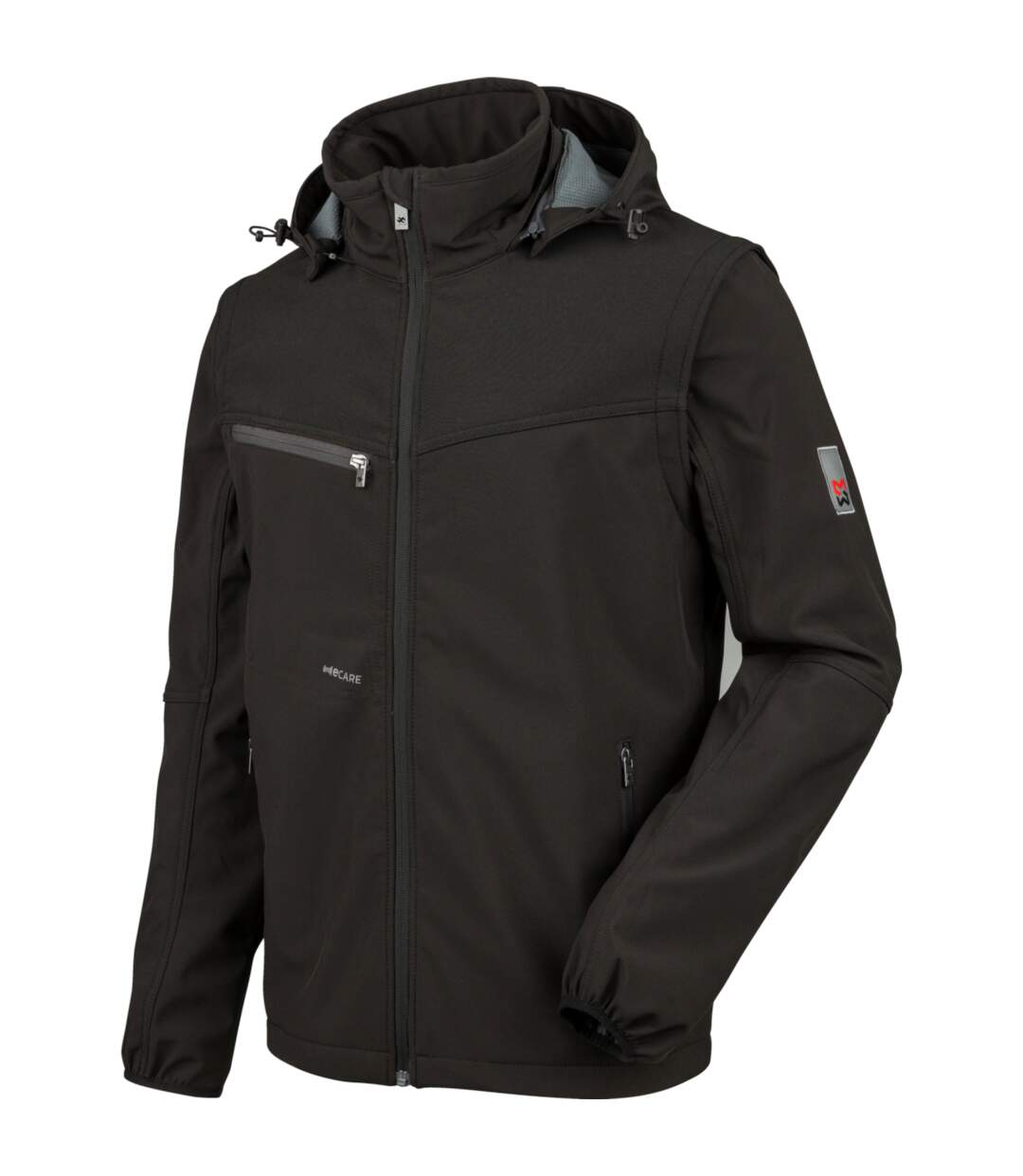 Veste Softshell de travail Stretch X Würth MODYF noire-1