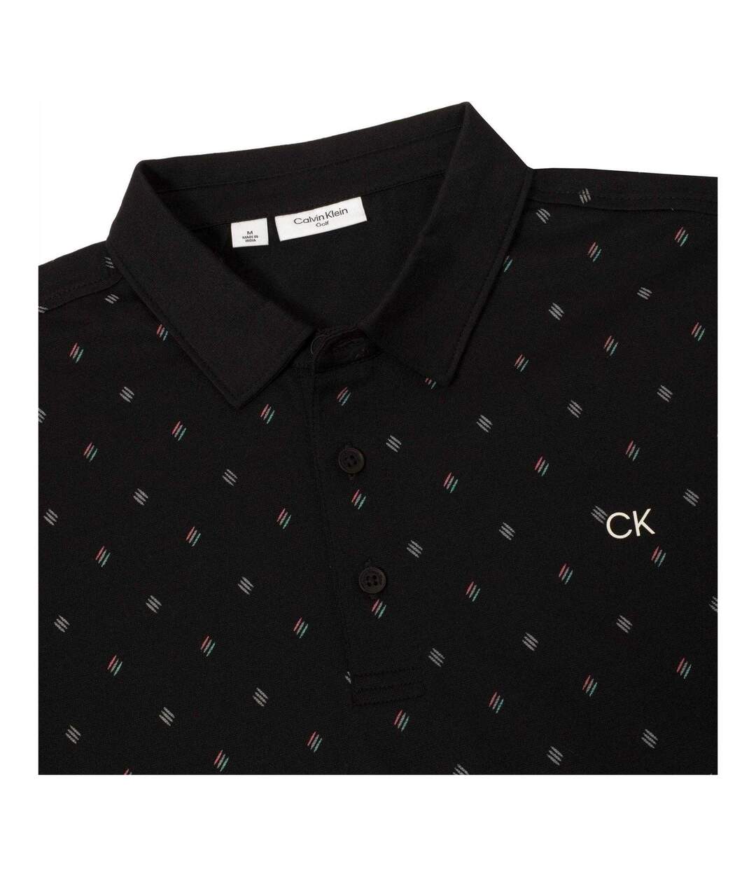 Polo Golf Motif/style Logo Homme Noir Calvin Klein-3