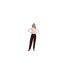 Pantalon Uni À Taille Élastiquée Loz Femme Marron Foncé Trespass-1
