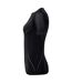 Womens/ladies  3d Fit Seamless Sports Top Black TriDri-3