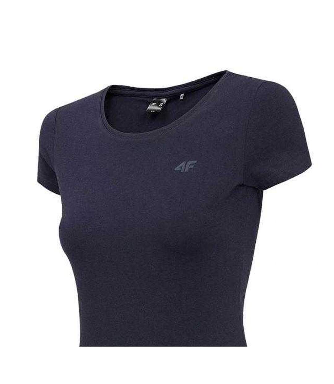 Womens/ladies T-shirt Navy Blue 4F-4