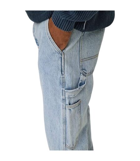 Mens Denim Carpenter Relaxed Fit Jeans Light Denim Blue Only