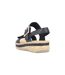 Sandales Compensés Cuir Rieker Rimo-4