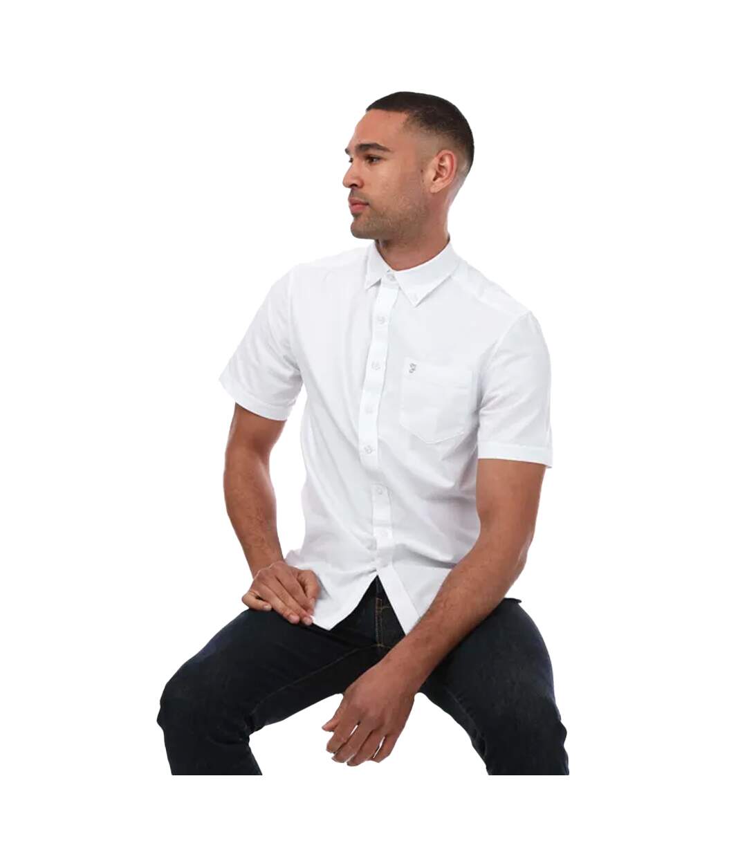 Chemise manches courtes drayton homme blanc Farah-3