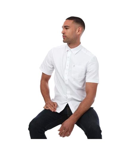 Chemise manches courtes drayton homme blanc Farah