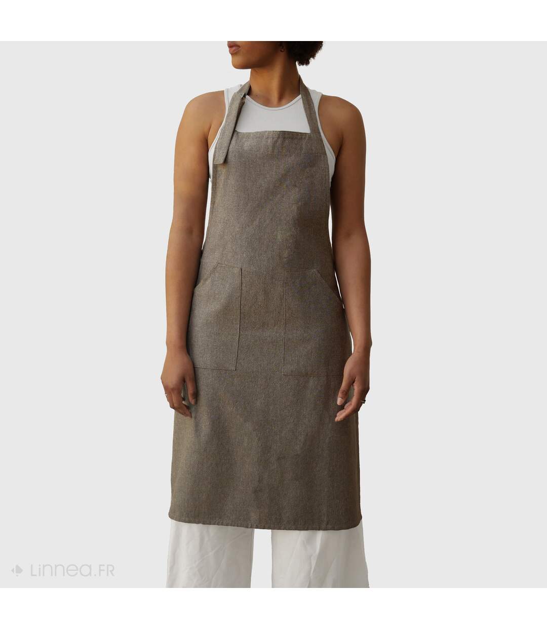 Tablier de cuisine coton HONO Liens à nouer-3
