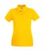 Womens/ladies premium polo shirt sunflower Fruit of the Loom