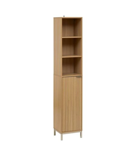 Colonne 1 porte et 3 niches en bois TASSO - Beige