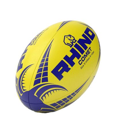 Ballon de rugby comet taille 5 jaune Rhino