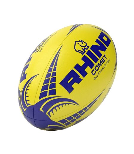 Ballon de rugby comet taille 5 jaune Rhino