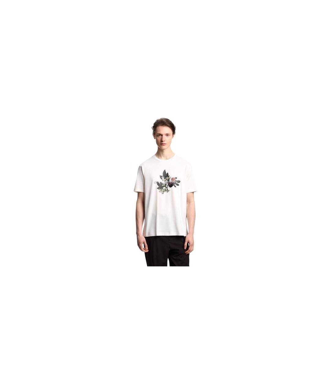 T-shirt Col Ras-du-cou Imprimé Graphique Coupe Classique Blanc Emporio Armani EA7-1
