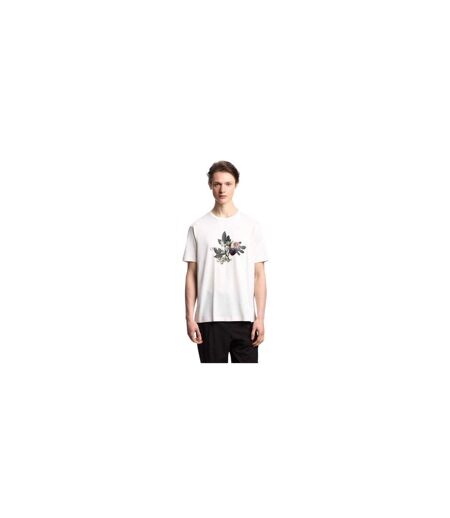 T-shirt Col Ras-du-cou Imprimé Graphique Coupe Classique Blanc Emporio Armani EA7