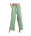 Pantalon fluide en lin vert femme roxy lekeitio break-1