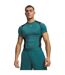 Mens Elite Heatgear Compression Base Layer Top Green Black Under Armour-1