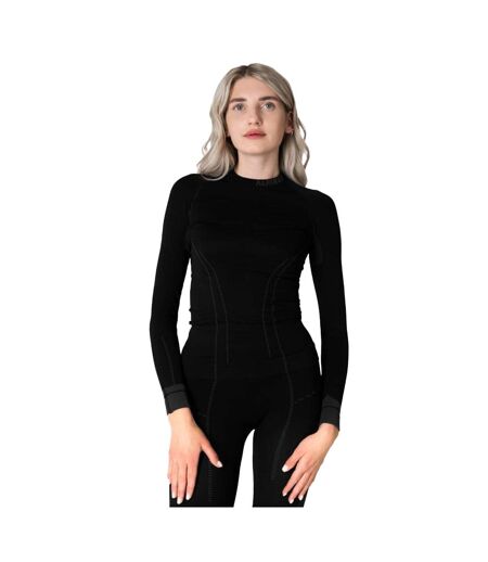 Haut Thermique Tactical Femme Noir Gris Alpinus