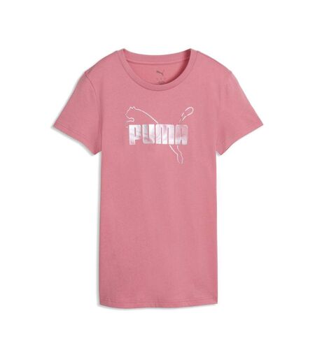 T-Shirt rose femme puma metalli