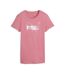 T-Shirt rose femme puma metalli-1