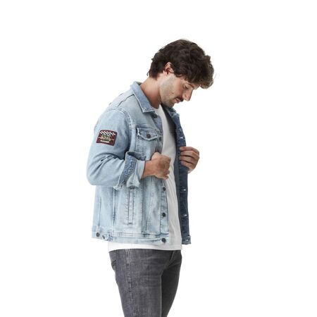 Veste Jeans homme Max Used Bleu Vondutch