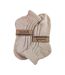 1 Pack Ladies Chunky Ribbed Low Cut Wool Blend Ankle Socks-2