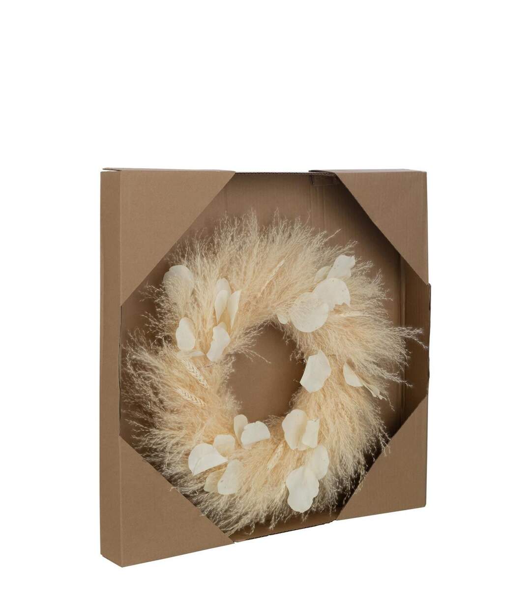 Couronne de Plantes Séchées Feuilles 50cm Naturel-2