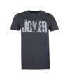 Batman Mens The Joker Text Cotton T-Shirt (Bruyère foncée) - UTTV460