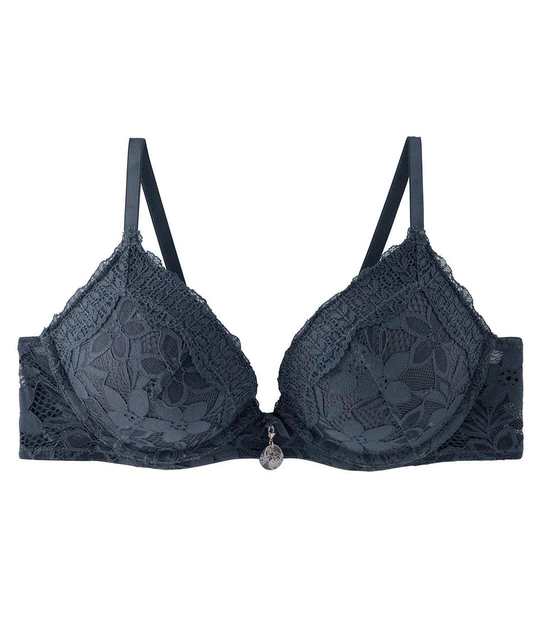 Soutien-gorge ampliforme coque moulée gris Tarot