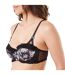 Soutien-gorge ampliforme coque moulée noir Dahlia