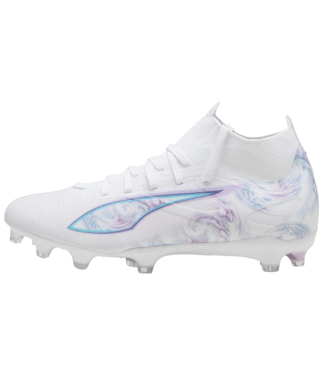 Womens/ladies Ultra 5 Match+ Brilliance Firm Ground Football Boots White Puma-2