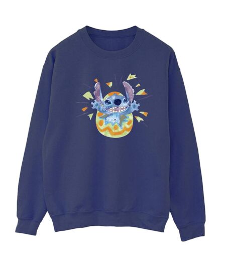 Disney Sweat-shirt Womens/Ladies Lilo & Stitch Cracking Egg (Bleu marine) - UTBI22944