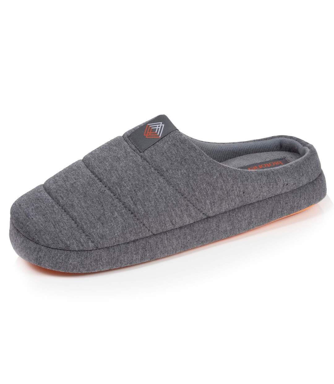 Isotoner Chaussons extra-light Mules homme jersey, semelle gomme antidérapante-1