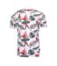 T-shirt blanc/rouge homme la maison blaggio fleur - 3xl-1