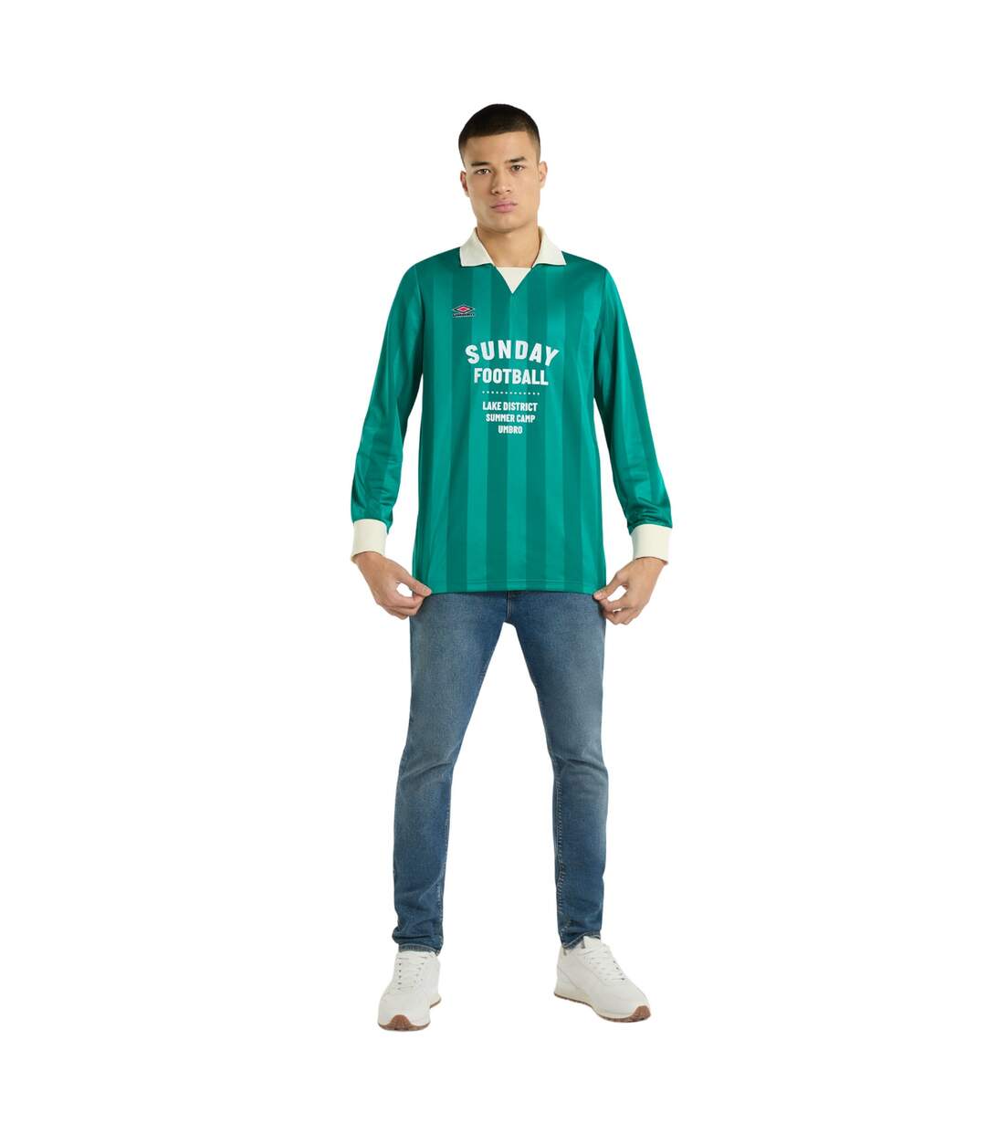 Mens football shirt quetzal green Umbro-3