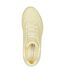 Womens/ladies Uno Stand On Air Pastel Trainers Yellow Skechers-3