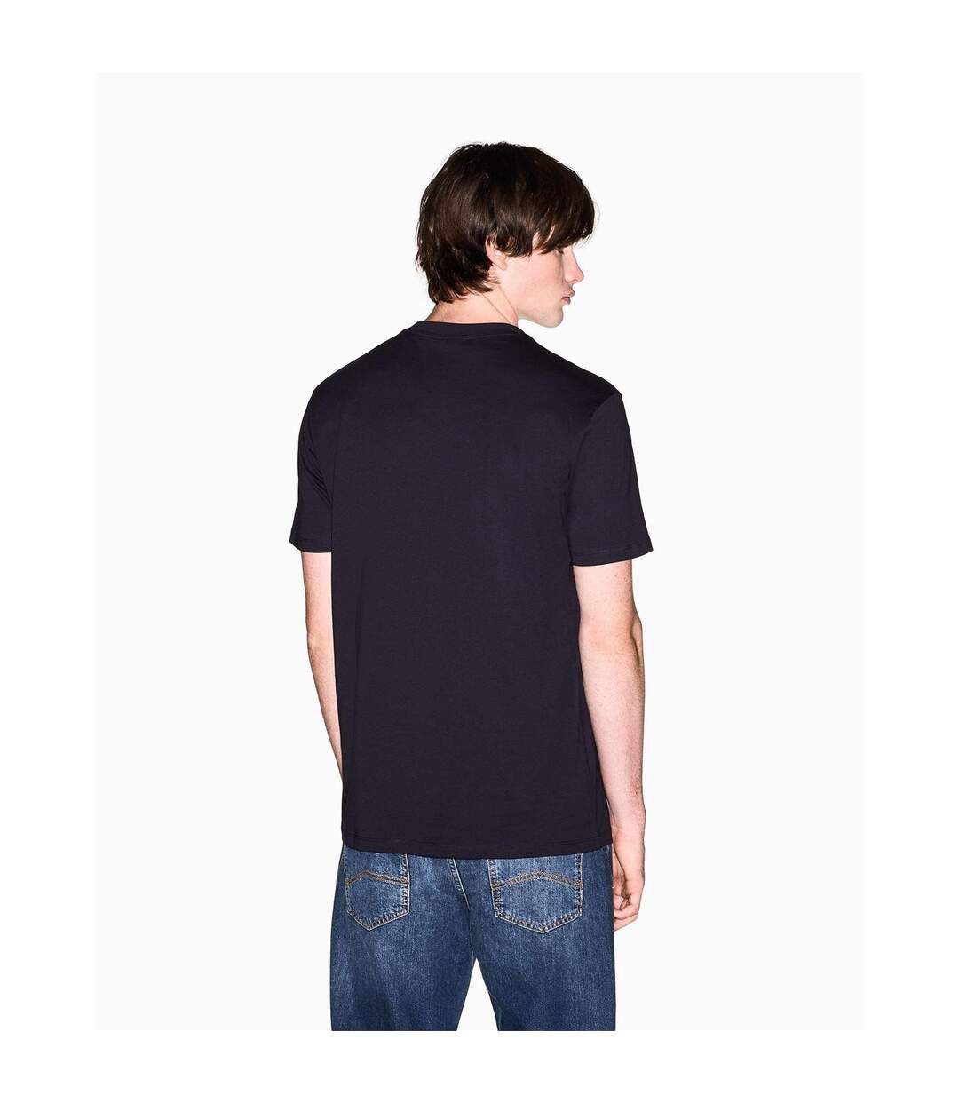 T-shirt Motif/style Imprimé Intégral Homme Bleu Marine Sombre Armani Exchange-2