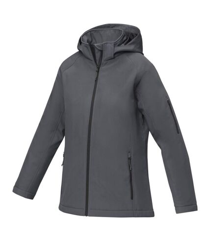 Womens/ladies notus padded soft shell jacket storm grey Elevate Essentials