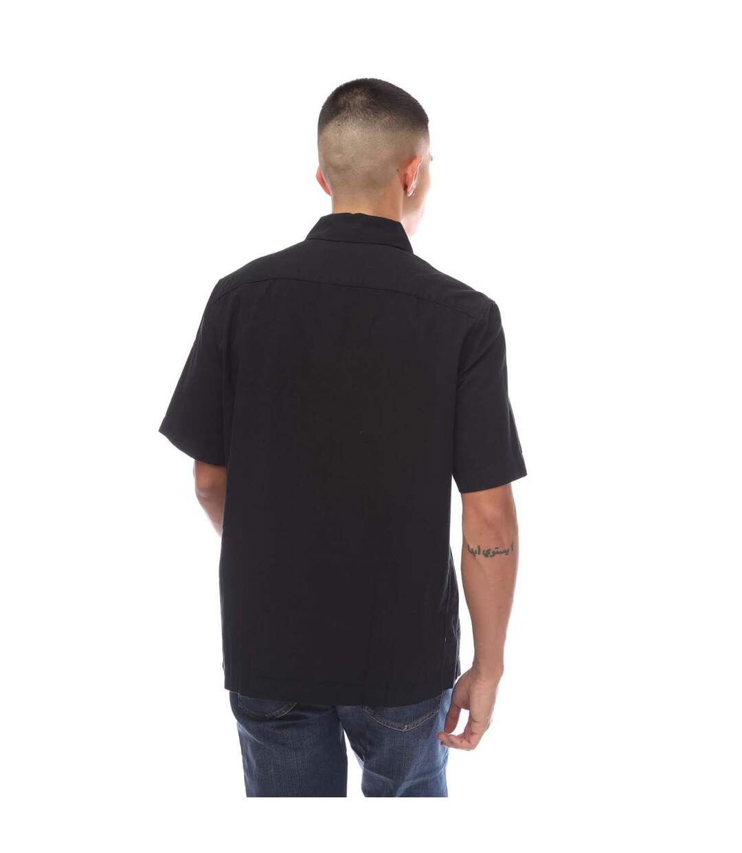 Chemise homme noir Fred Perry-2
