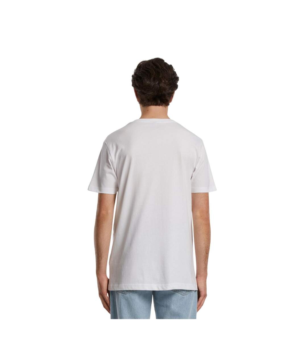T-shirt Food Vibrations Homme Blanc Mister Tee-4