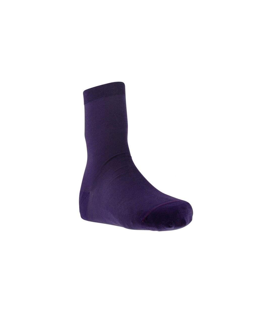 LABONAL Chaussettes Femme Laine JERSEY Prune-1