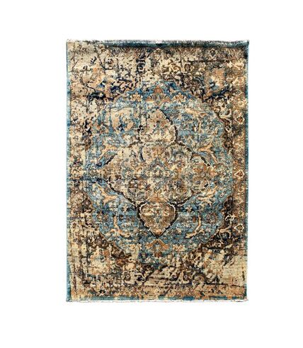 Tapis oriental tissé motif ethnique MADALLIA