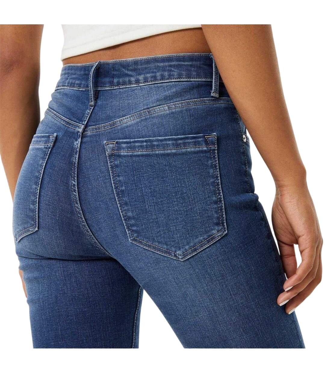 Womens/ladies Aimie Skinny Jeans Blue Jack Wills-4