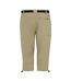 Pantacourt Extensible À Taille Semi-élastiquée Xert Femme Beige Regatta-3