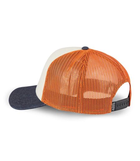 Casquette trucker avec filet effet bambou et print devant Crew Vondutch