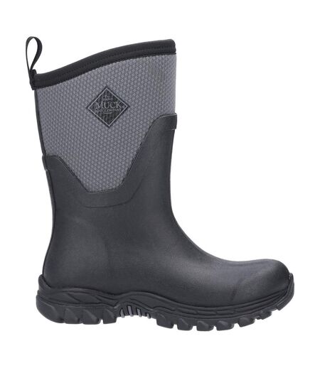 Unisex Adult Arctic Sport Wellington Boots Black Grey Muck Boots