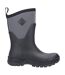 Unisex Adult Arctic Sport Wellington Boots Black Grey Muck Boots-4