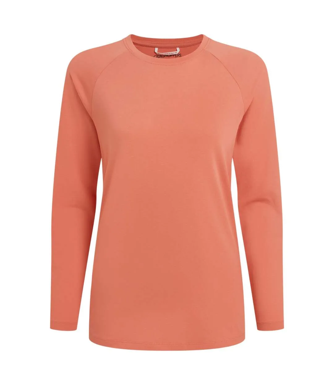 Womens/ladies Nour Nosilife Long-sleeved T-shirt Spiced Apricot Craghoppers-2