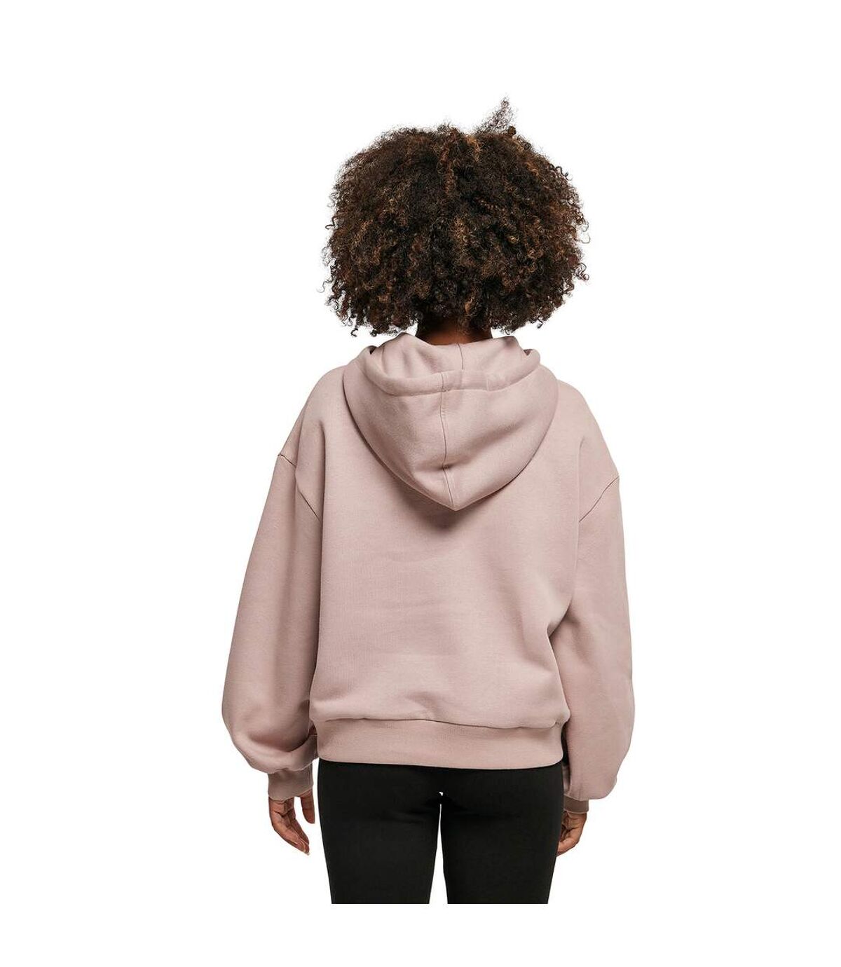 Build Your Brand Womens/Ladies Organic Oversized Hoodie (Dusk Rose)