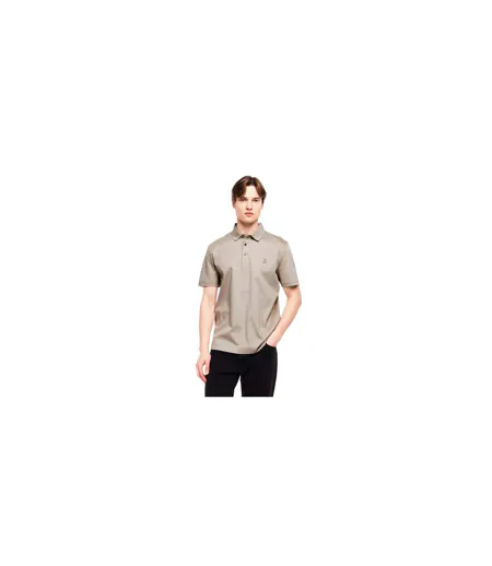 Mens Parris Monogram Polo Shirt Beige Boss