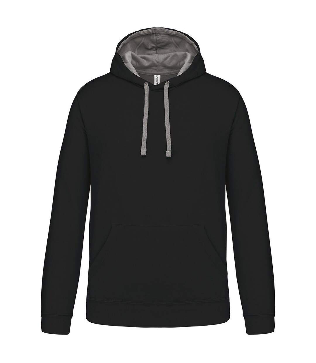 Sweat à capuche contrastée - Homme - K446 - noir et gris clair