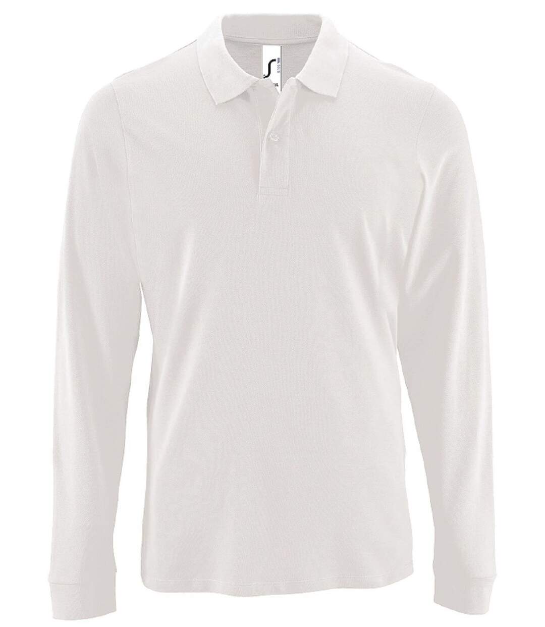 Polos manches longues - Homme - 02087 - blanc