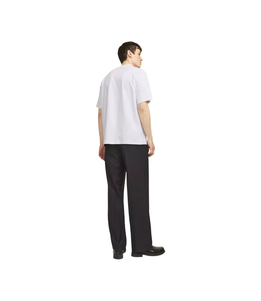 T-shirt Chad Branding Homme Blanc Jack And Jones-3